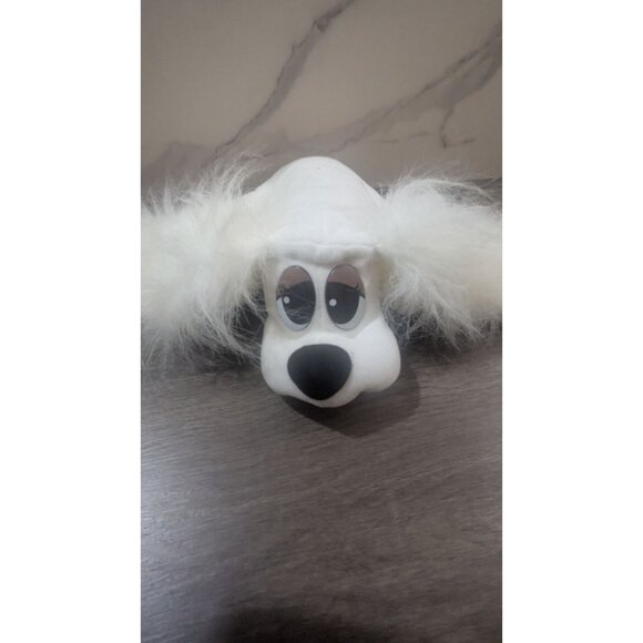 Pound Puppies White Plush Dog Fluffy Ears 1995 Lewis Group  plush stuffed toy - Picture 5 of 9